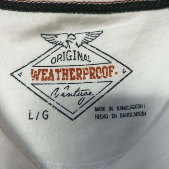NWT Original Weatherproof Vintage Super Soft White Men's Short Sleeve Tee Shirt - Picture 2 of 6
